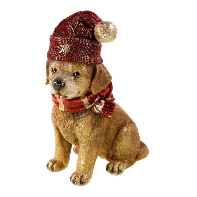 Figur Hund mit Bommelmütze Werner Voß Design