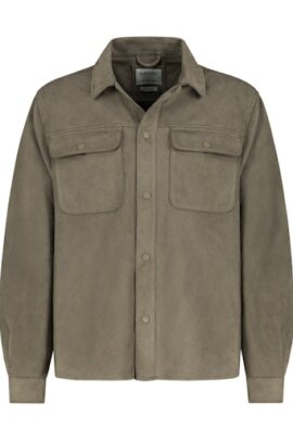 Overshirt / leichte Jacke in Velouroptik - Authentic Style