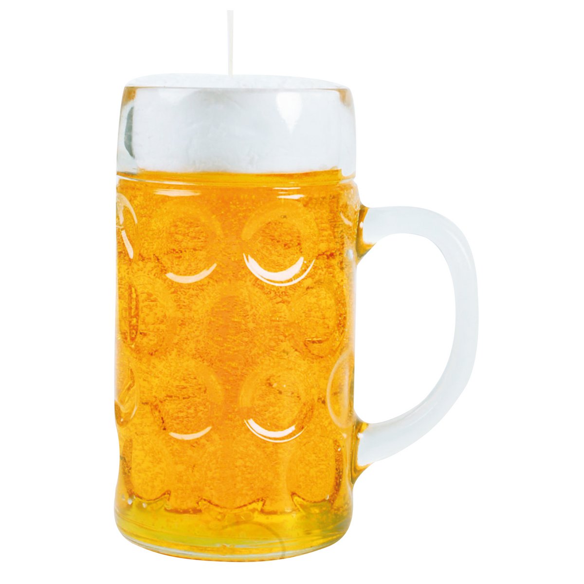 Kerze im Biermaßkrug 1l