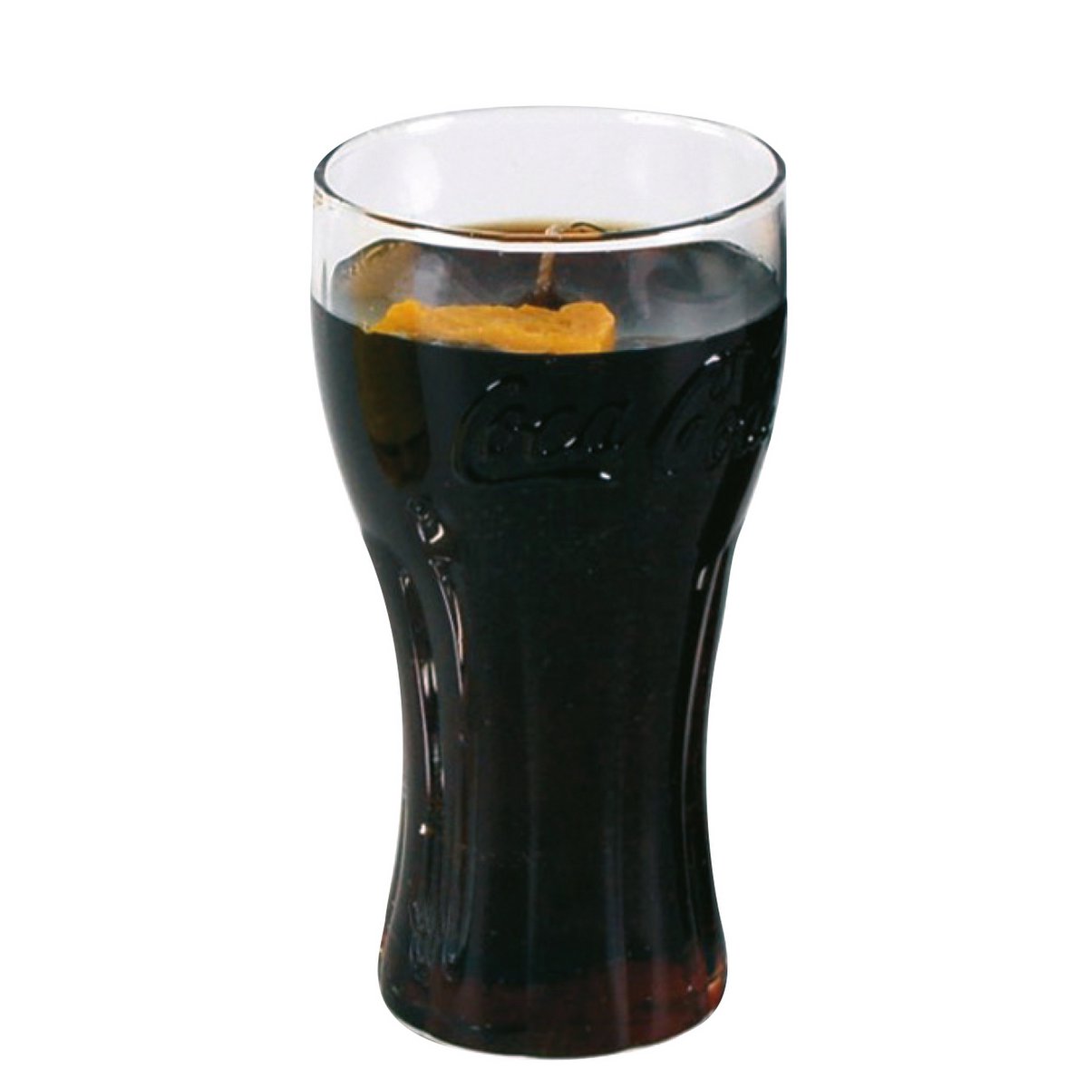 Kerze im Coca-Cola-Glas 0,2l