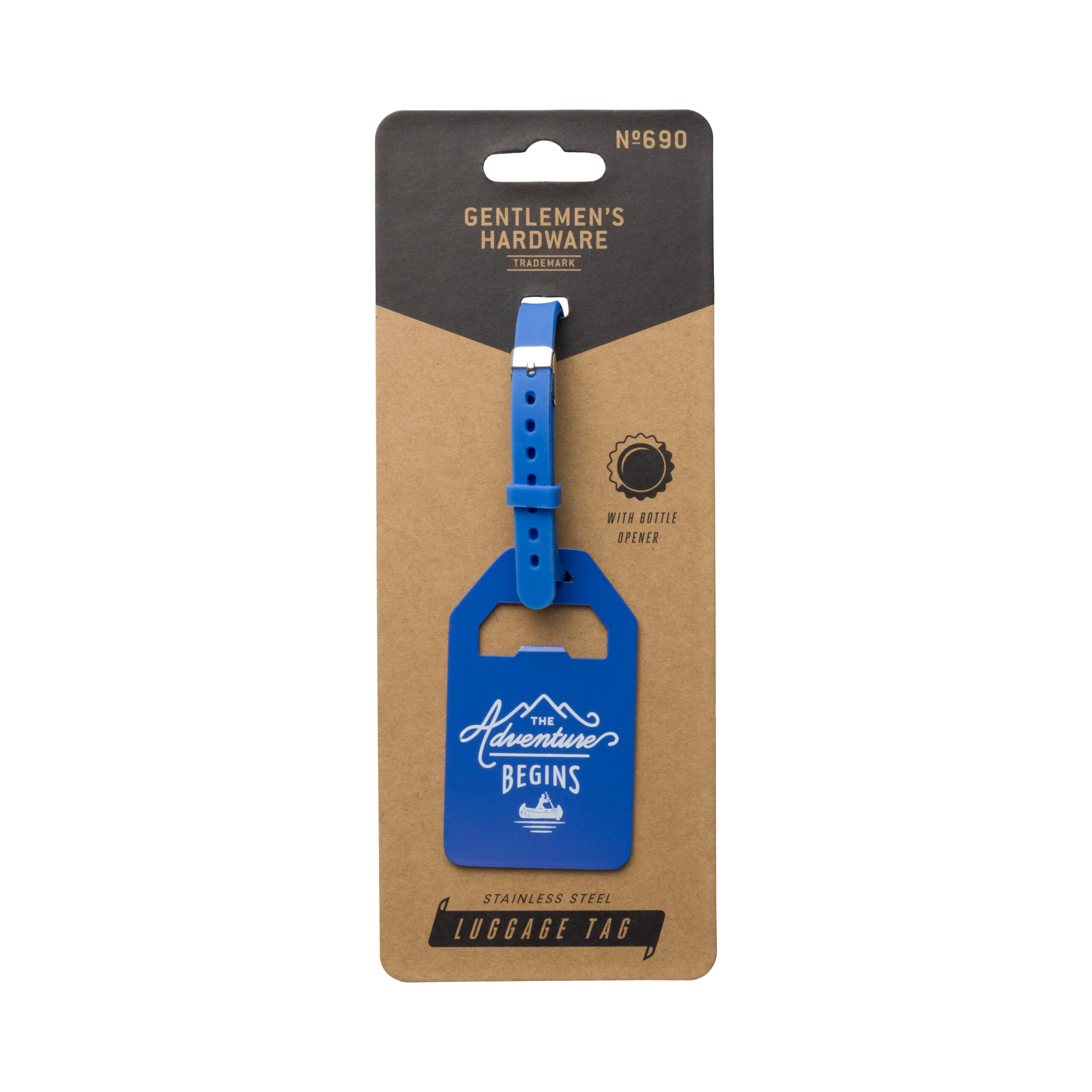 Luggage Tag blue Gentlemen´s Hardware