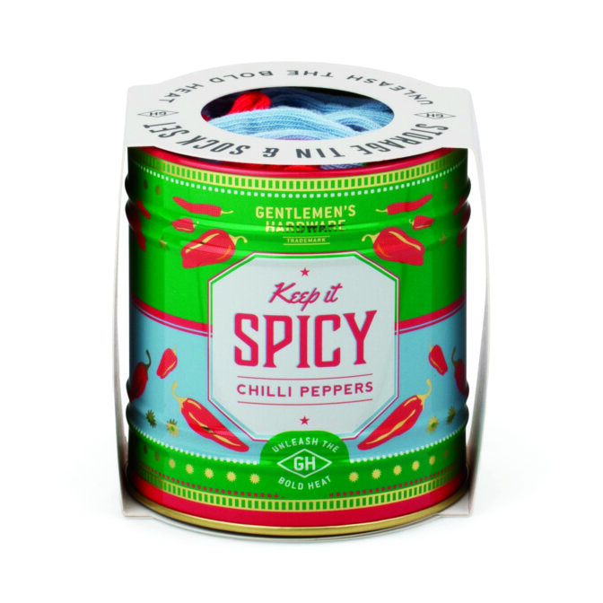 Socks in a can - Chillies Gentlemen´s Hardware