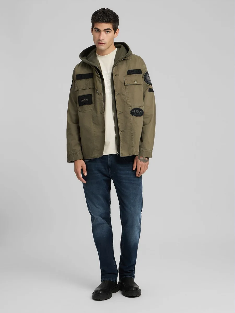 Hemdjacke mit Patches Replay – Bild 4