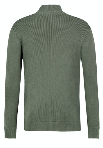 Strickjacke mit Stehkragen und Rippung - Authentic Style – Bild 2