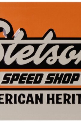 Stetson Metal Plate Garage 20x30cm