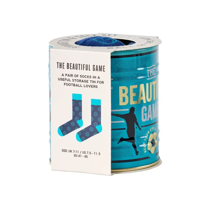 Tin & Sock Set Football Gentlemen's Hardware