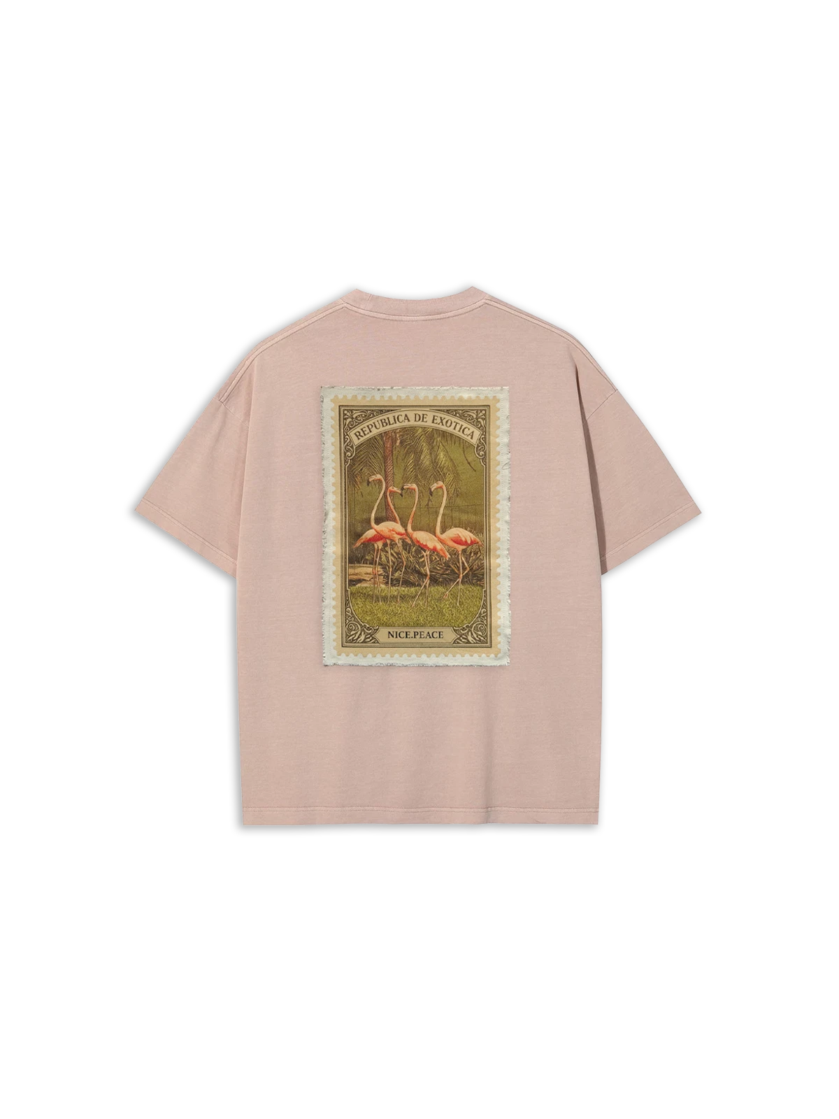 Flamingo Exotica Patch T-Shirt Vintage Nice.peace
