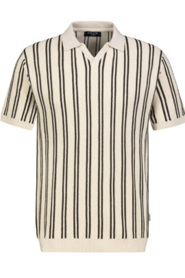 gestreiftes Strick-Poloshirt Authentic Style