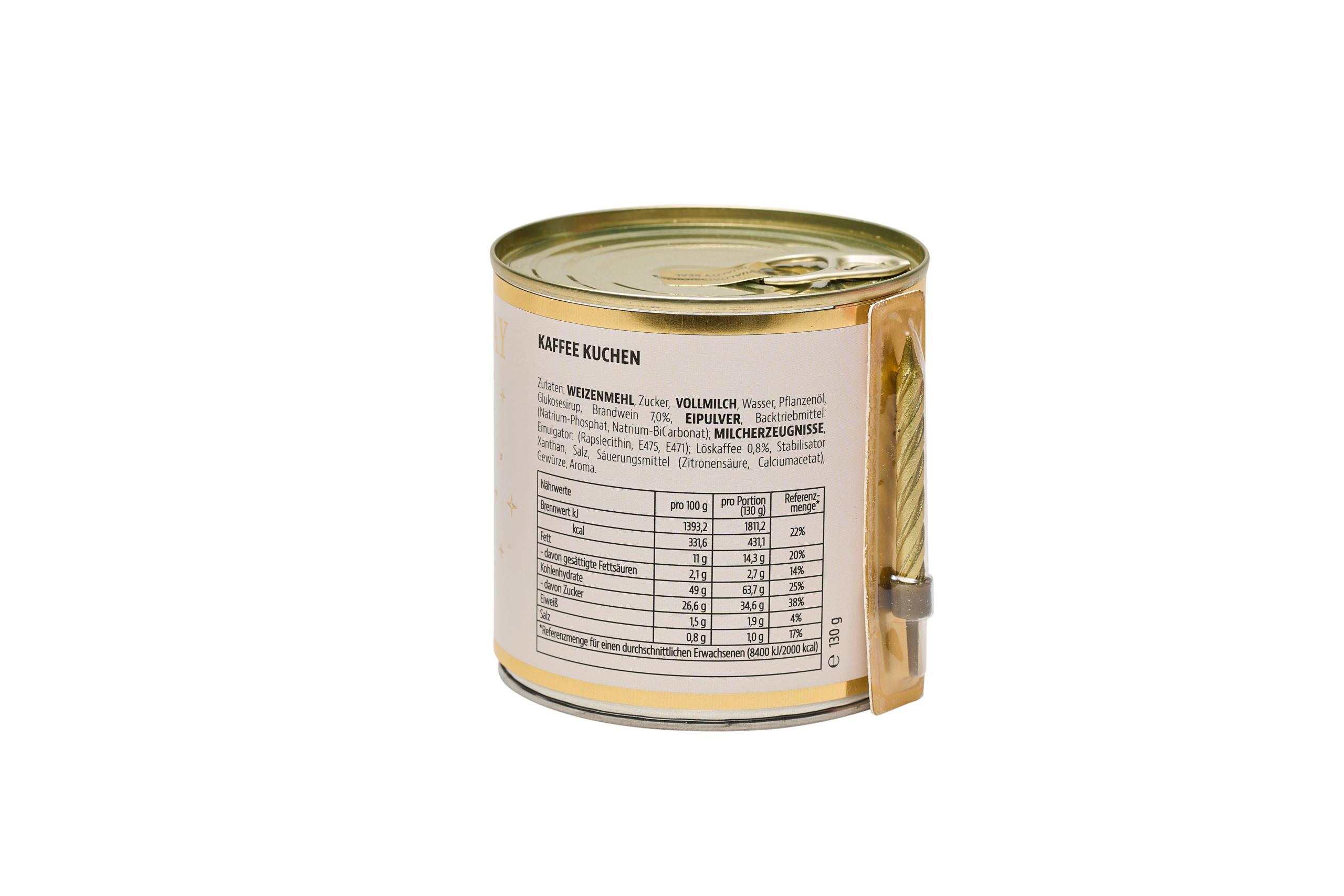 Cancake Happy Birthday creme Kaffee Wondercandle – Bild 3