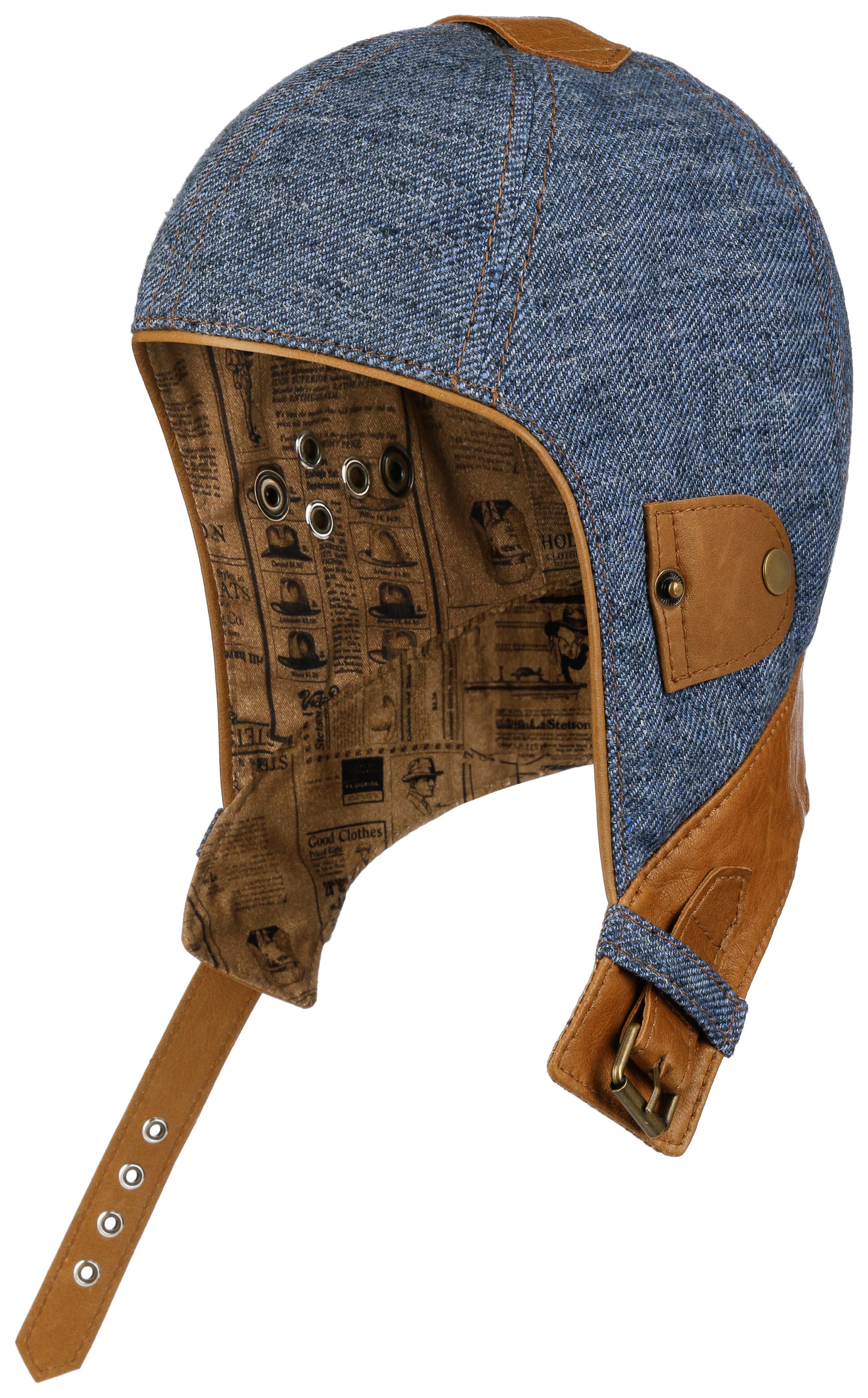 Convertible Cap Linen/Lamb Nappa Stetson