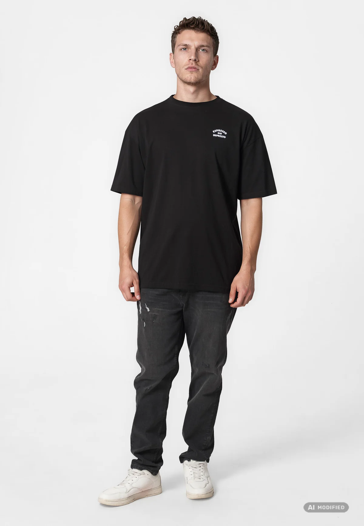 Espresso No Depresso T-Shirt Kleinigkeit – Bild 5