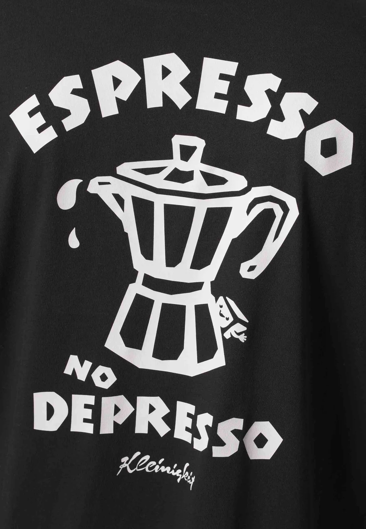 Espresso No Depresso T-Shirt Kleinigkeit – Bild 3