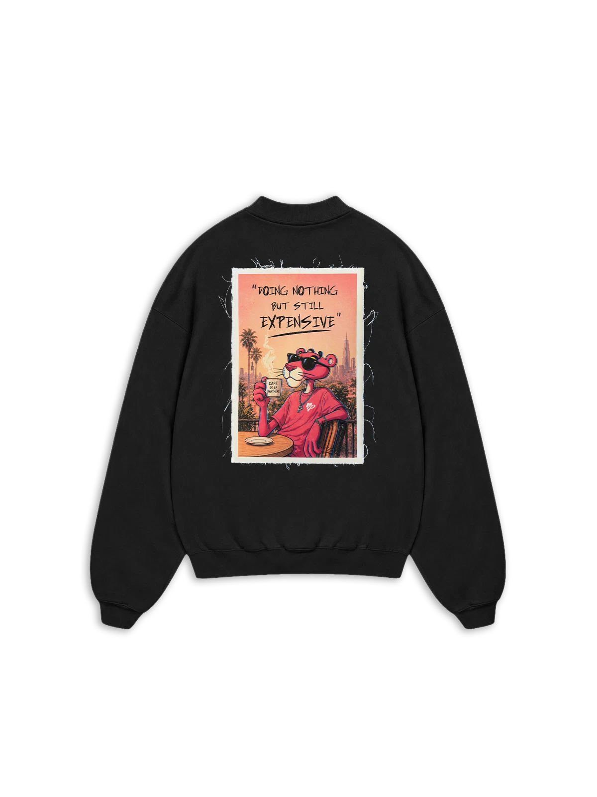 Sweatshirt Cafe De La Panthere Patch nice.peace