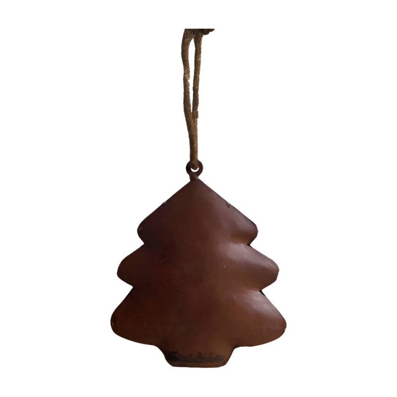 Aufhänger Weihnachtsbaum rostig aus Metall