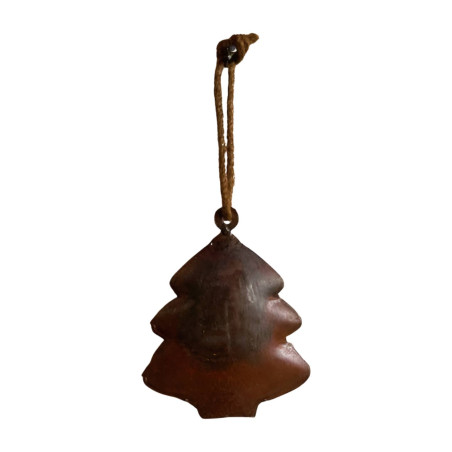Aufhänger Weihnachtsbaum rostig aus Metall – Bild 2